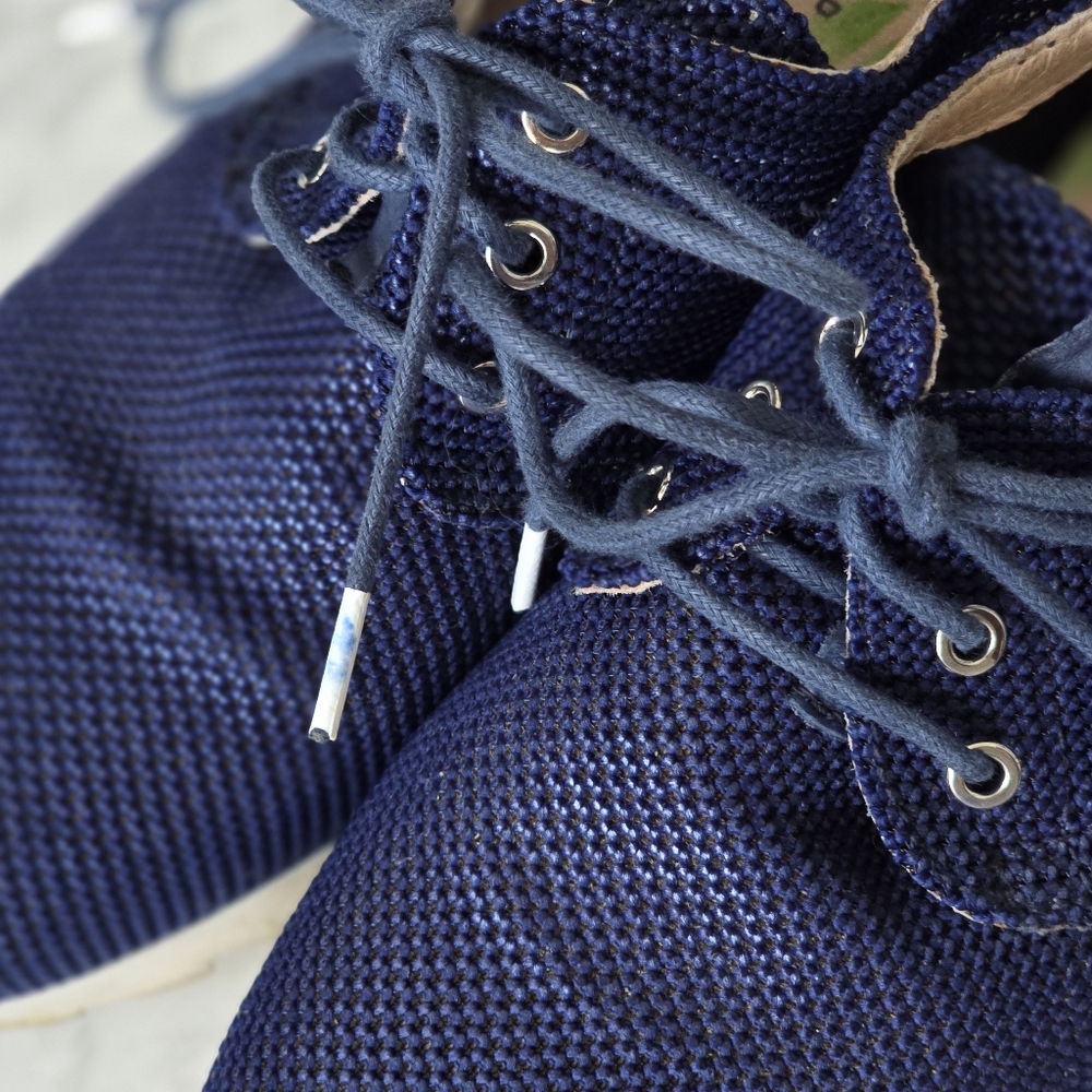 HISPANITAS blue woven sneakers size EU 36